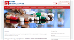 Desktop Screenshot of hexterpharma.com